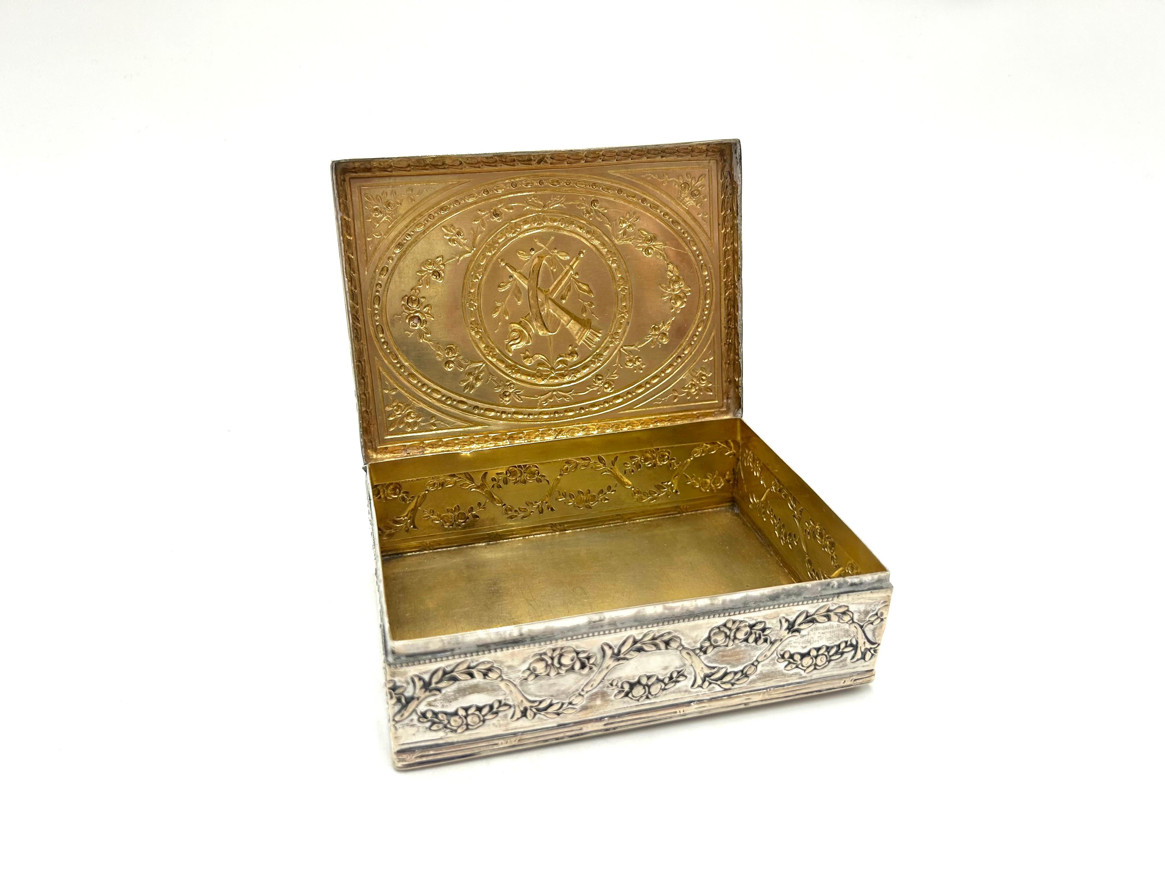 Scandinavian Silver 830 Jewellery Box, Early 20th Century 2
