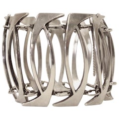 Scandinavian Silver Bracelet by Gine Sommerfelt for J. Tostrup, Norway, 1960s