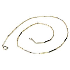 Scandinavian Silver Necklace with Linked Bars, 1960s