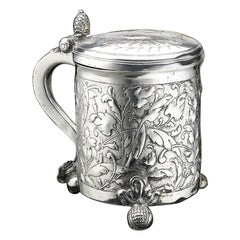 Antique Scandinavian Silver Tankard, 1650