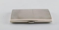 Scandinavian Silversmith, Art Deco Cigarette Case in Silver, 1930s / 40s