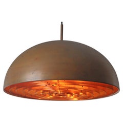 Scandinavian Slats Copper Pendant Lamp by Fog & Morup, 1970er Jahre