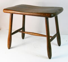 Taburete escandinavo de roble macizo