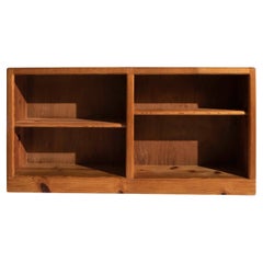 Scandinavian Solid Pine Bookcase, 1970's