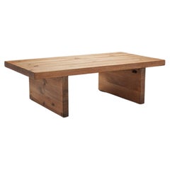 Scandinavian Solid Pine Coffee Table, Scandinavia ca 1970s