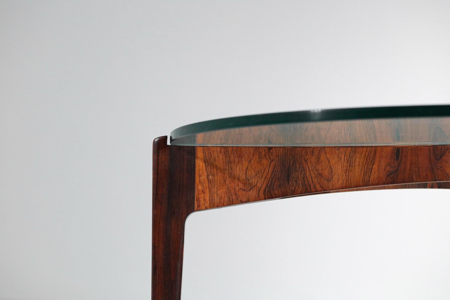Mid-Century Modern Scandinavian Solid Wood Coffee Table Sven Ellekaer Fo Christian Linneberg Danish