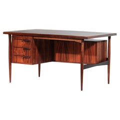 Used Scandinavian solid wood Danish desk danish 