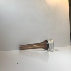 Vaso scandinavo in vetro Sommerso di Josef Schott per Smålandshyttan, anni '60