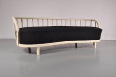 Scandinavian Spokeback Sofa, 1940s
