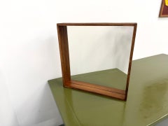 Miroir moderne carré scandinave circa 1970
