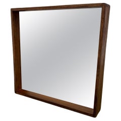 Miroir moderne carré scandinave circa 1970