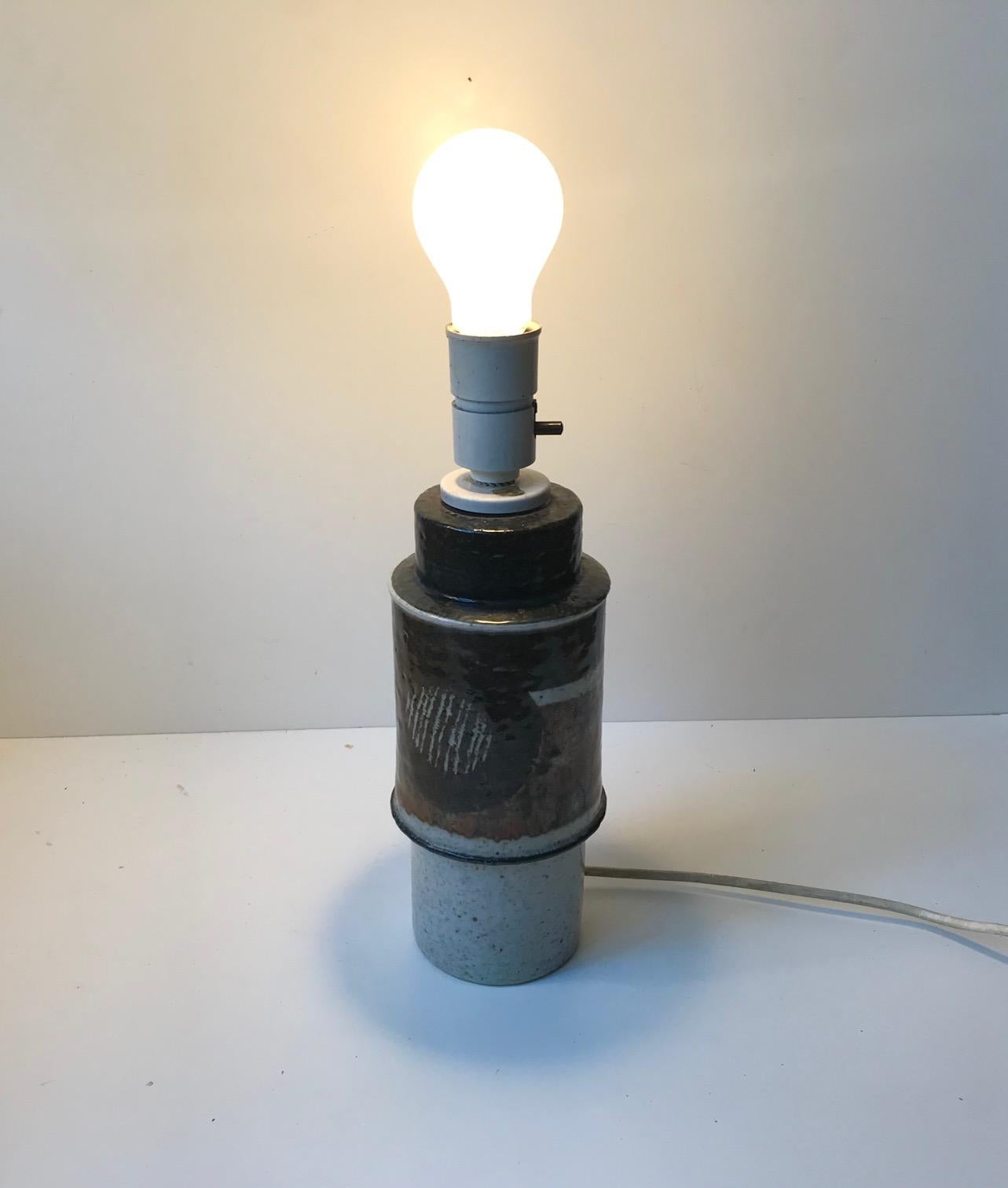 Scandinavian Stoneware Table Lamp by Inger Persson for Rörstrand, 1970s 2