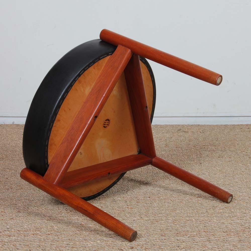 Metà XX secolo Scandinavian stool by Hugo Frandsen for Spottrup, 1960s in vendita
