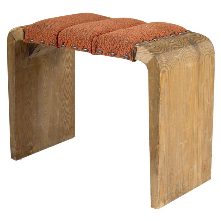 Scandinavian Stool in Pine For Sale at 1stDibs