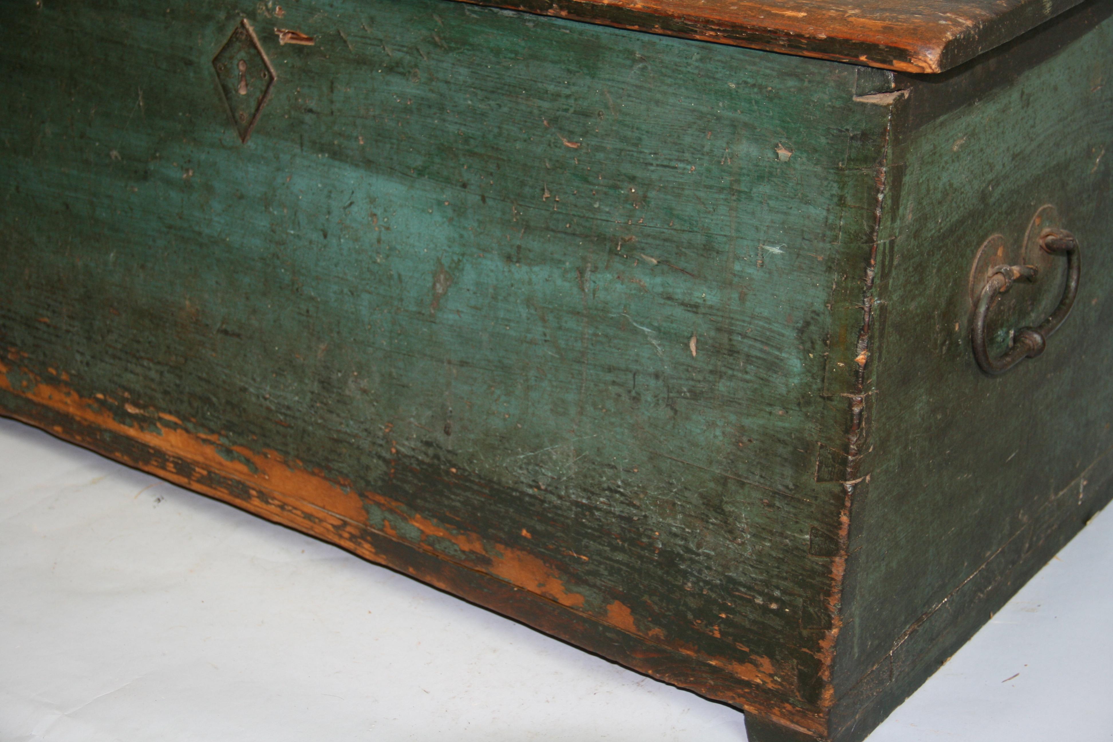 Scandinavian Storage Trunk, Late 19th Century For Sale 13