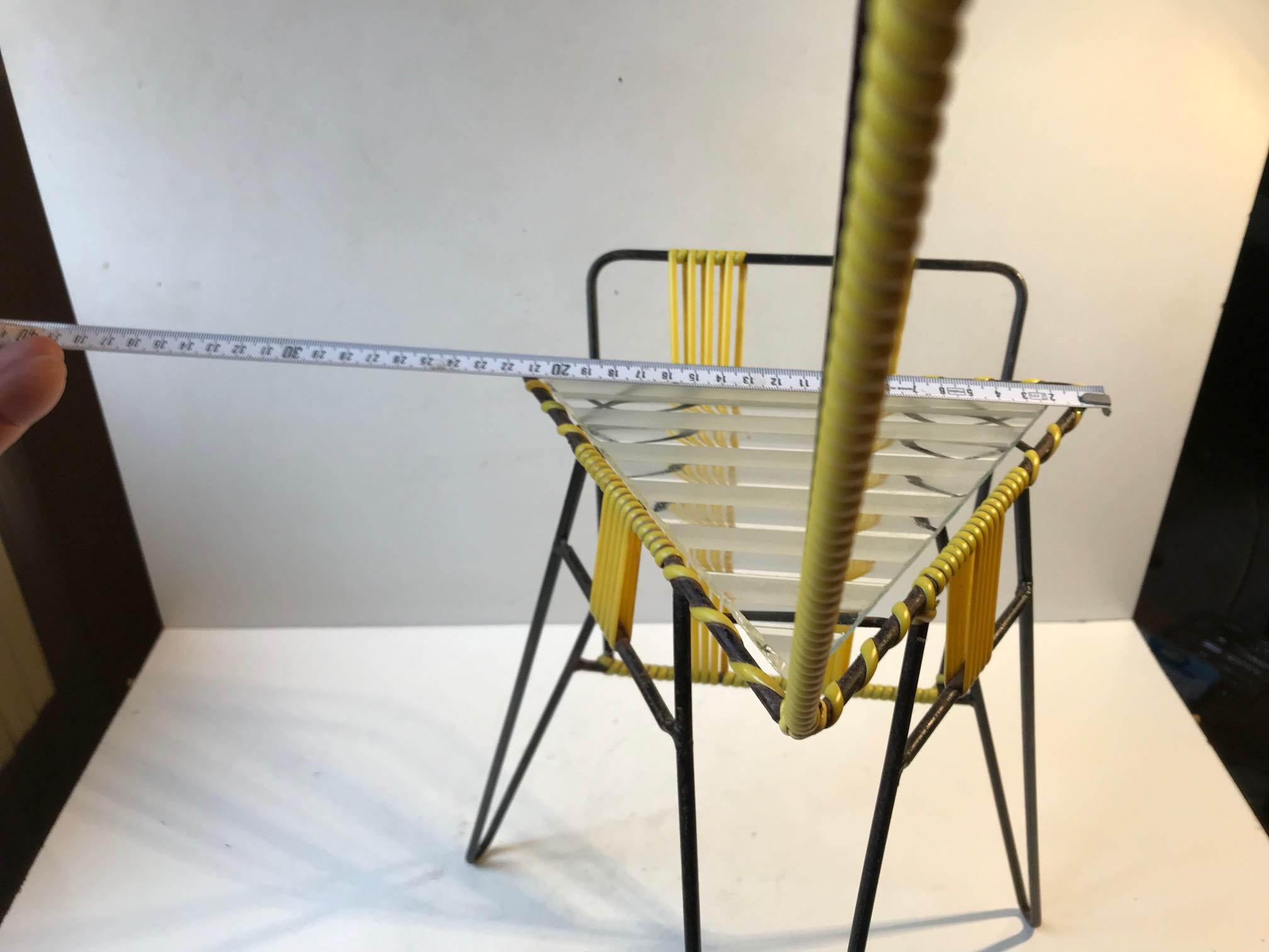 Scandinavian String Giraffe Magazine Rack & Smoke Station, 1950s For Sale 5