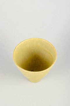 Scandinavian studio potter, likely Gustavsberg. Miniature ceramic vase, 1960s.