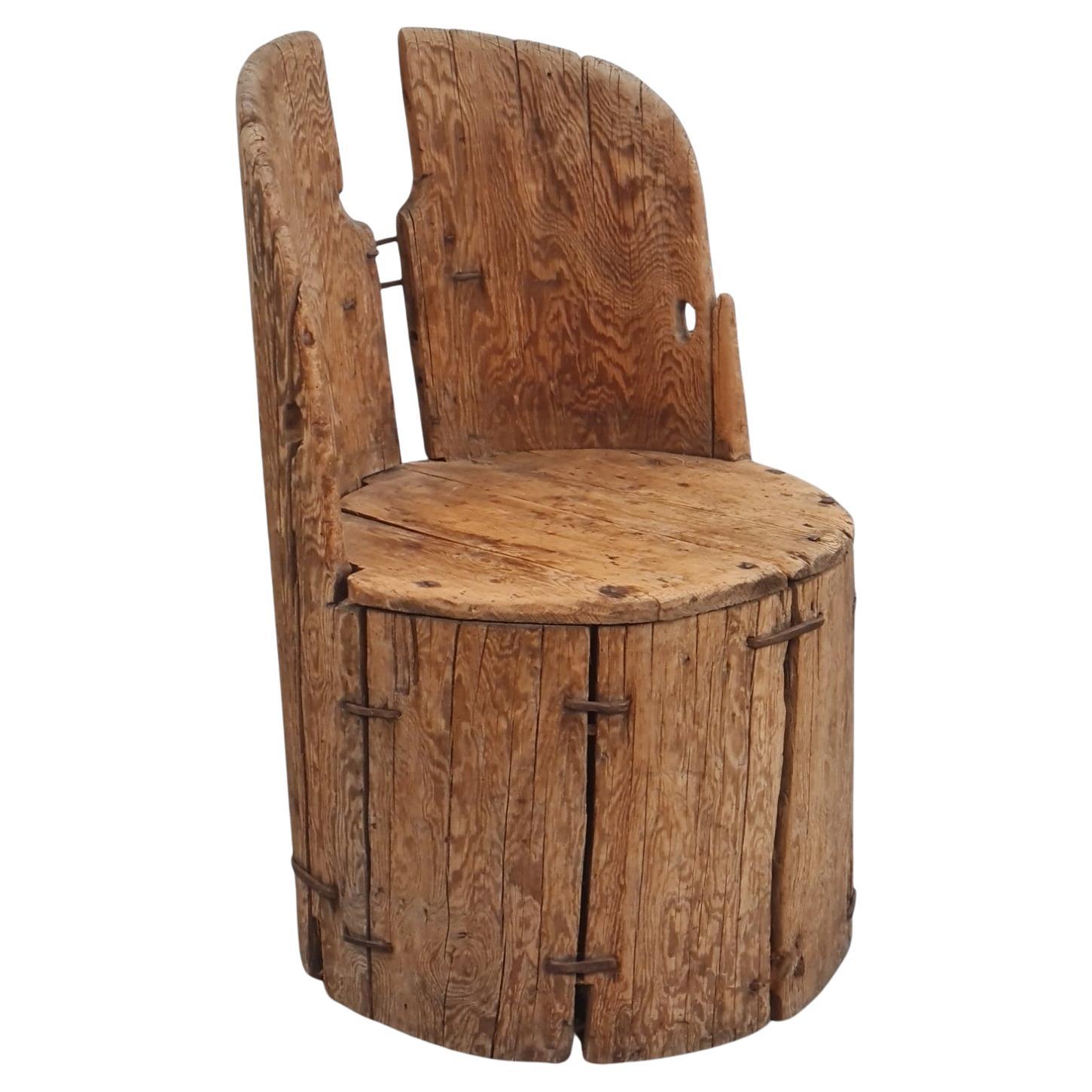 Chaise scandinave Stump, fin des années 1700 - début des années 1800