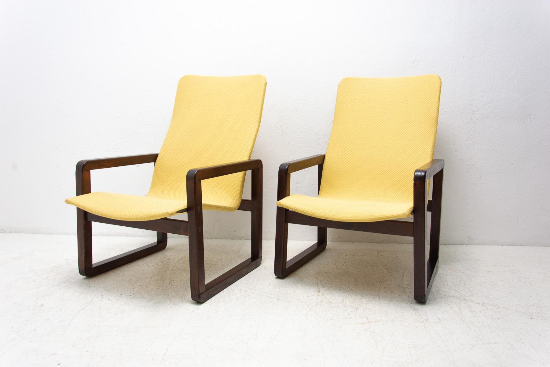 Sessel im skandinavischen Stil, 1980er Jahre, 2er-Set (20. Jahrhundert) im Angebot