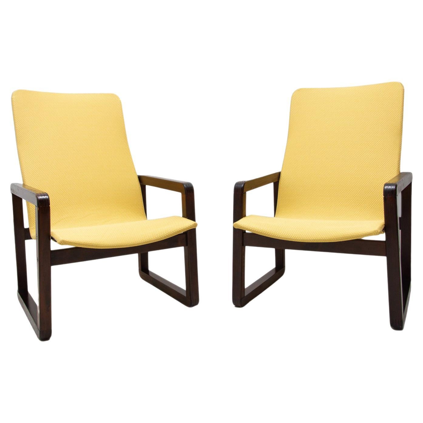Scandinavian Style Armchairs, 1980's, Set of 2 For Sale