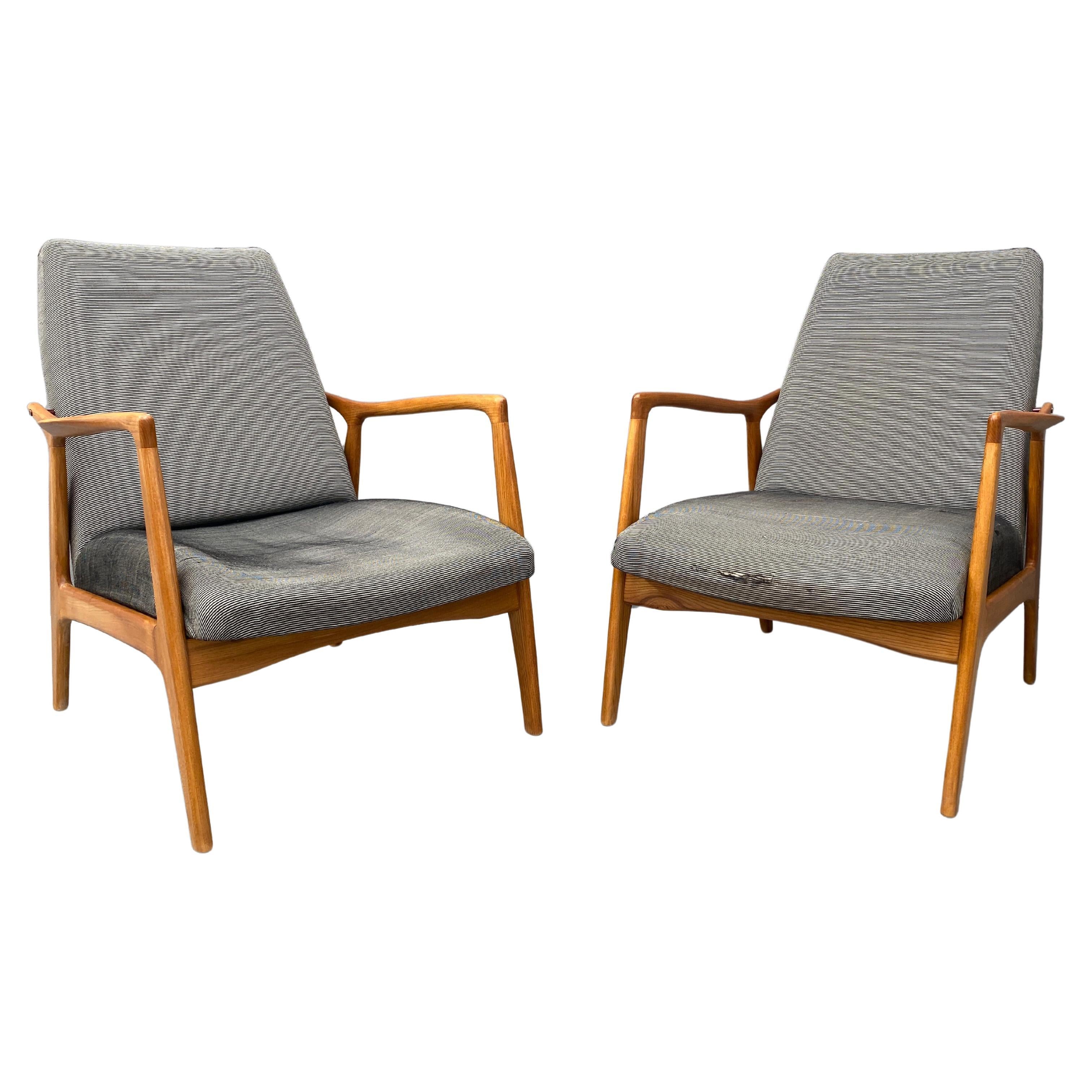 Sillones de estilo escandinavo de Sedláček y Vyčítal para Krasna JIzba, juego de 2 en venta