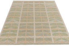Rug & Kilim's Scandinavian Style Custom Kilim in Beige, Green & Blue
