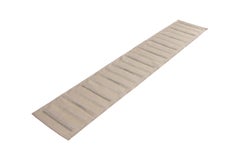 Scandinavian Style Flat-Weave Taupe Gray Geometric Pattern Runner by Rug & Kilim