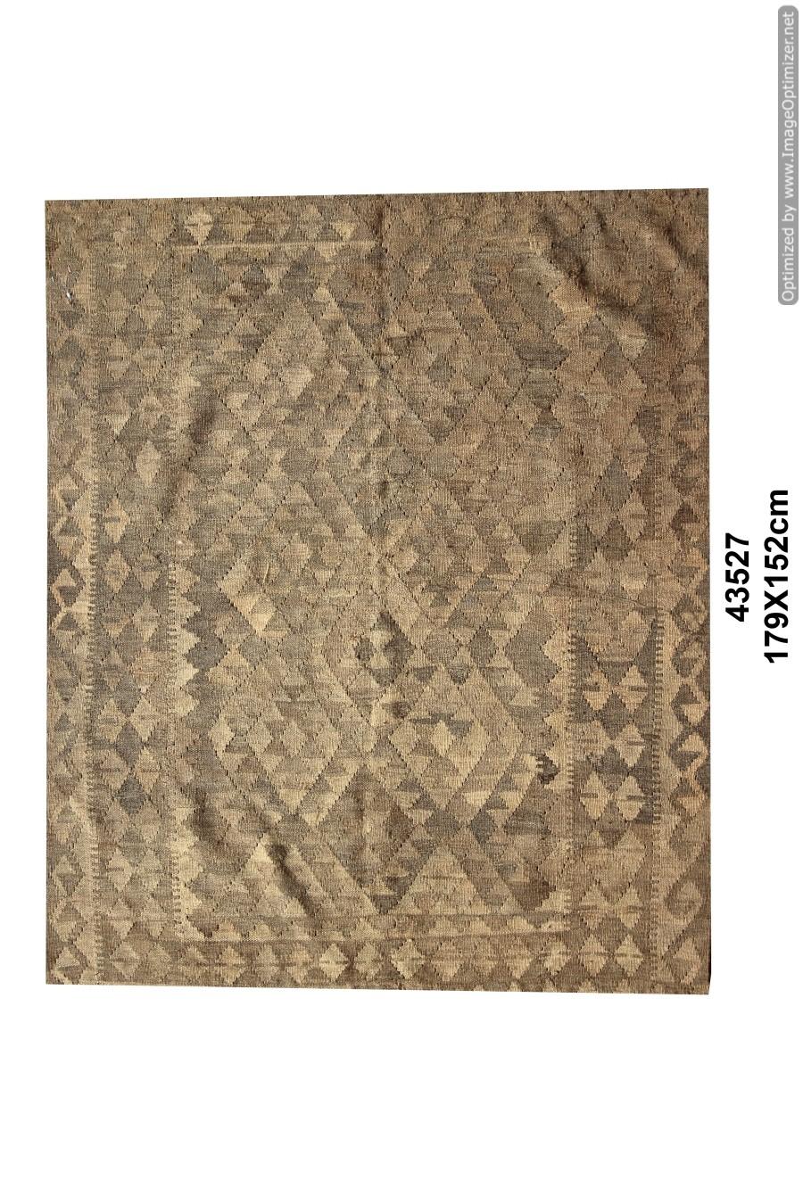 Scandinavian Style Kilim Rug Handmade Carpet Coffee Brown Geometric Rug For Sale 3