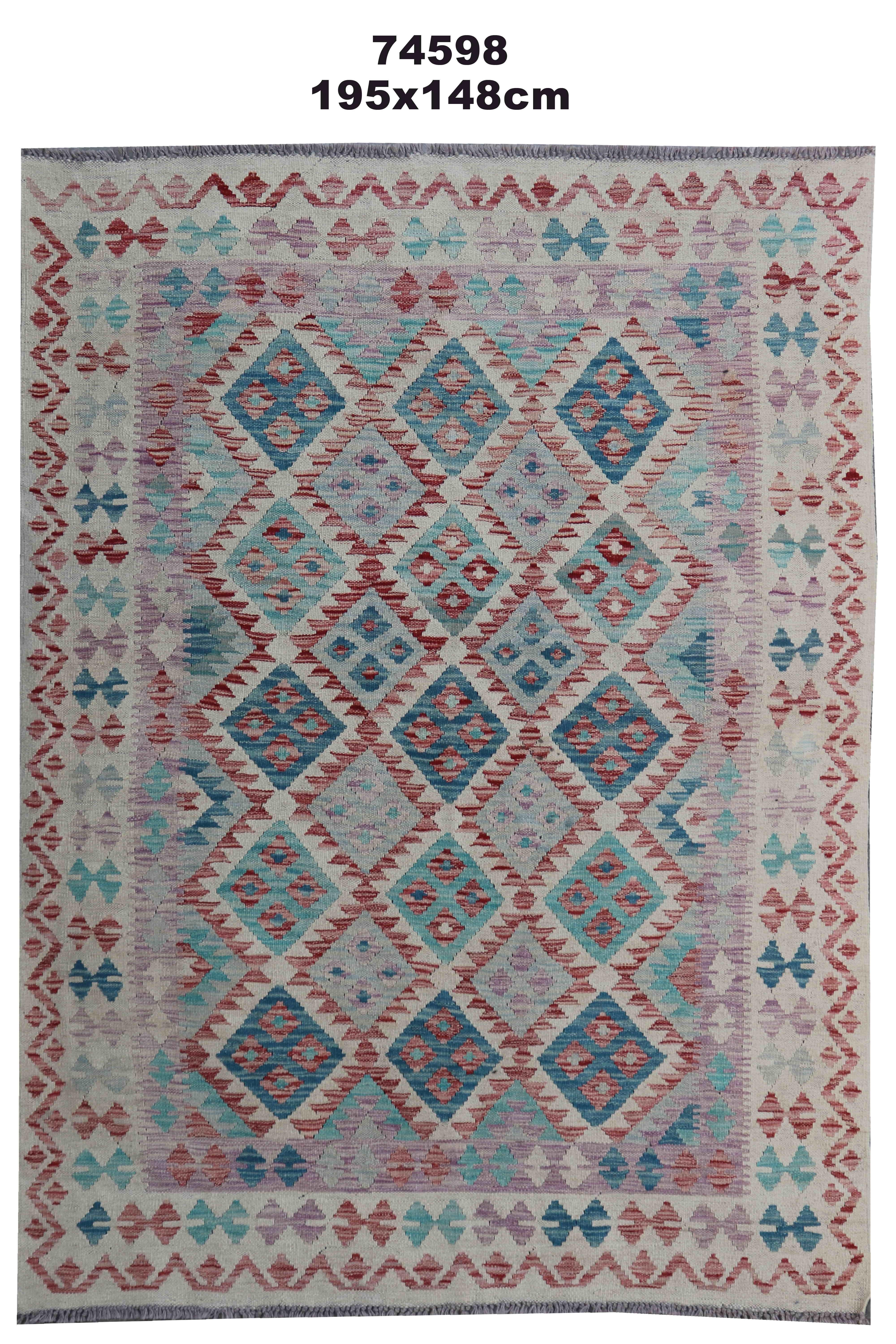 Scandinavian Style Kilim Rug Handmade Carpet Coffee Brown Geometric Rug For Sale 12