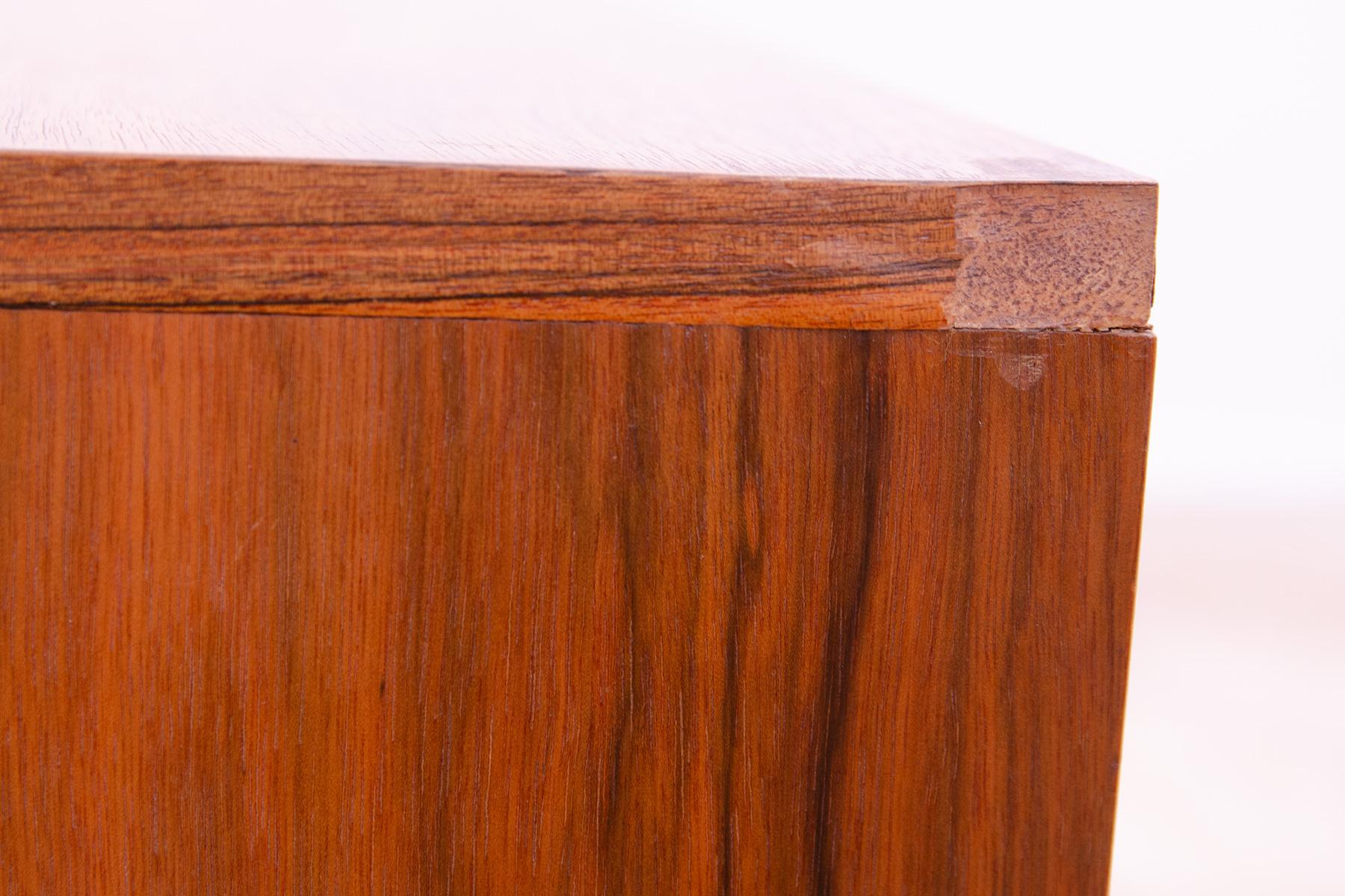 Wood Scandinavian style long sideboard by Sedláček & Vyčítal, Czechoslovakia, 1960´s For Sale