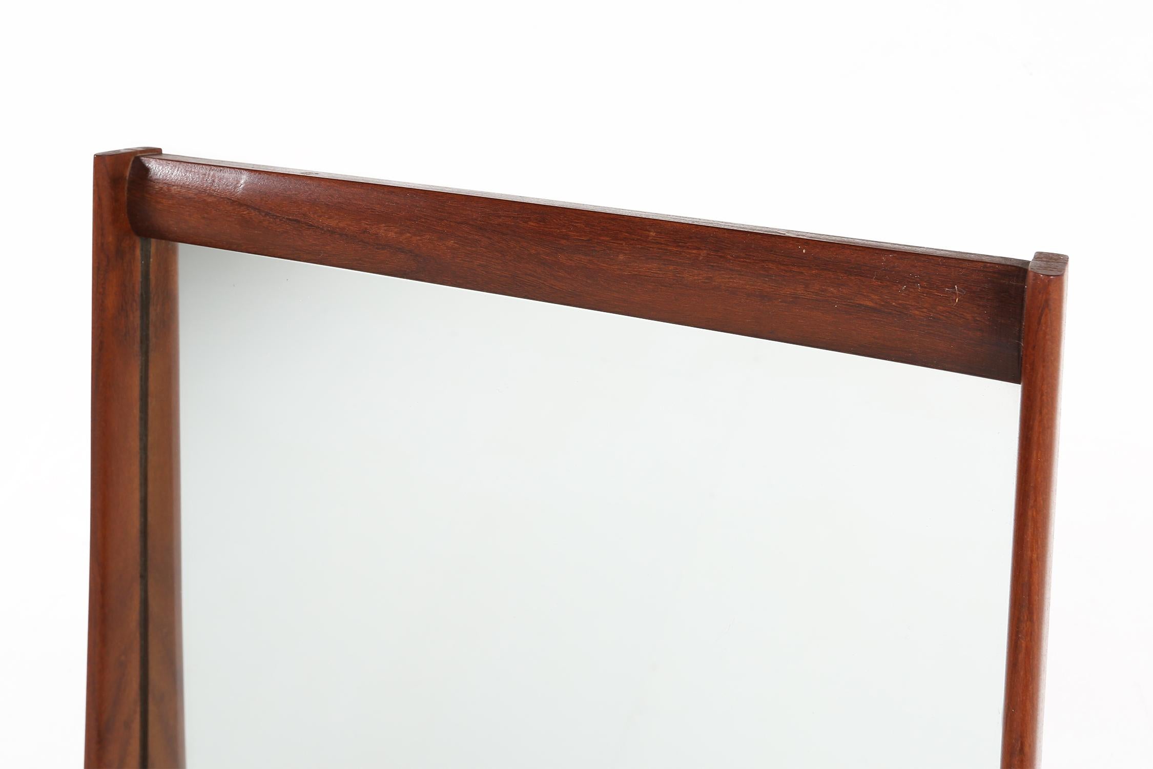 Mid-20th Century Scandinavian style Mid-century mirror in teak, 1960s For Sale