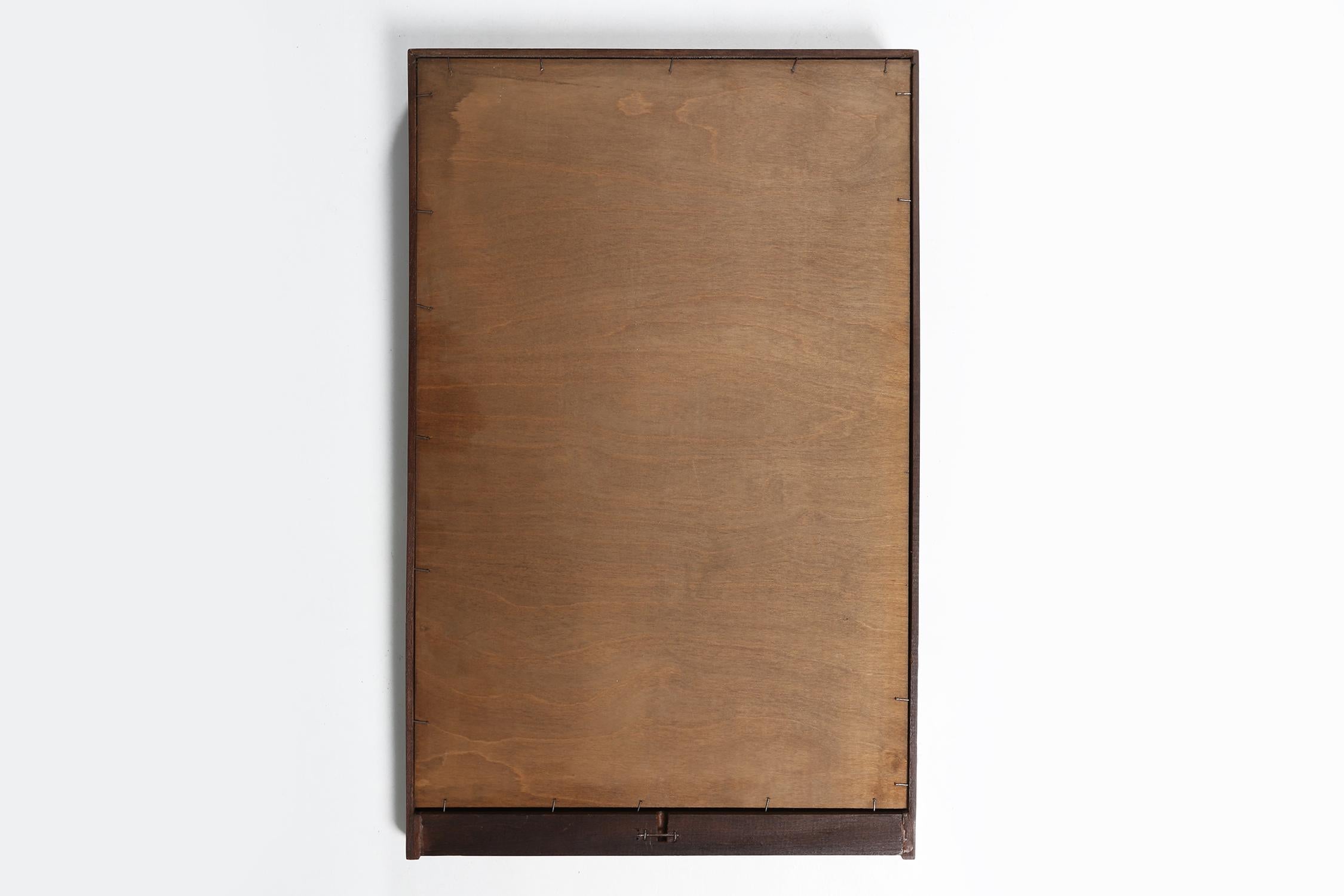 Scandinavian style Mid-century mirror in teak, 1960s For Sale 3