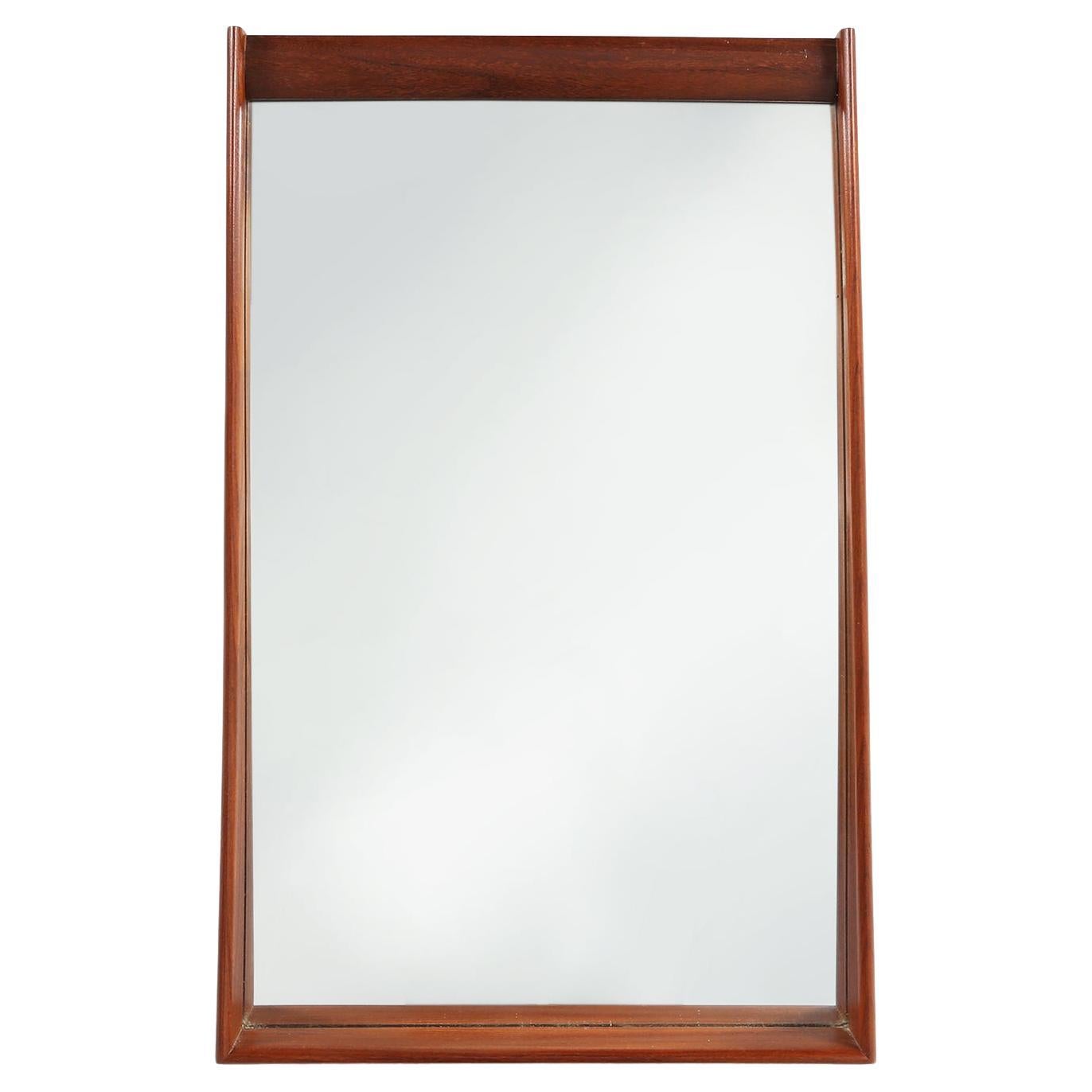 Scandinavian style Mid-century mirror in teak, 1960s For Sale