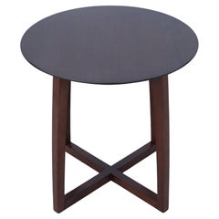 Scandinavian Style Modern Amenity European Beech Wood Round End Table by OFS