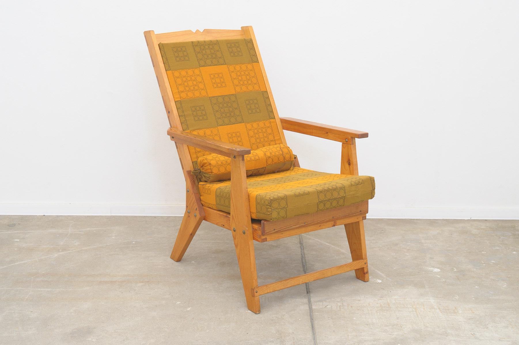 Sessel aus Kiefernholz im skandinavischen Stil, 1970er Jahre, 2er-Set im Angebot 2