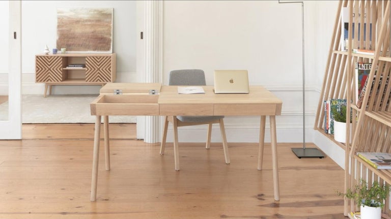 Secretary Scandinavian Minimalist Office Interior Reference: Scandinavian Style Secretary Desk In Oak For Sale At 1Stdibs