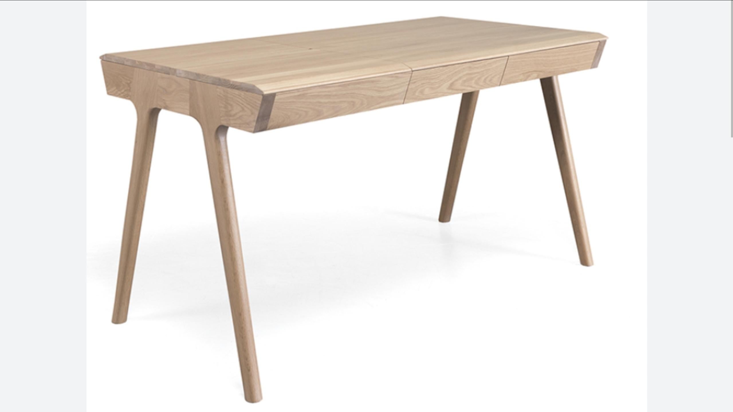 Scandinavian Modern Scandinavian Style Secretary Desk in Oak For Sale