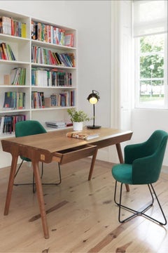 Scandinavian Style Secretary Desk in Walnut