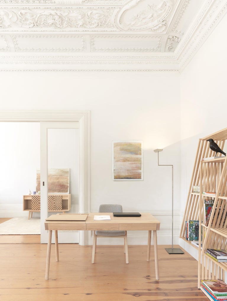 Curated visual reference: Fresh Look at Scandinavian Style Secretary Desk In Walnut Or Oak For Sale