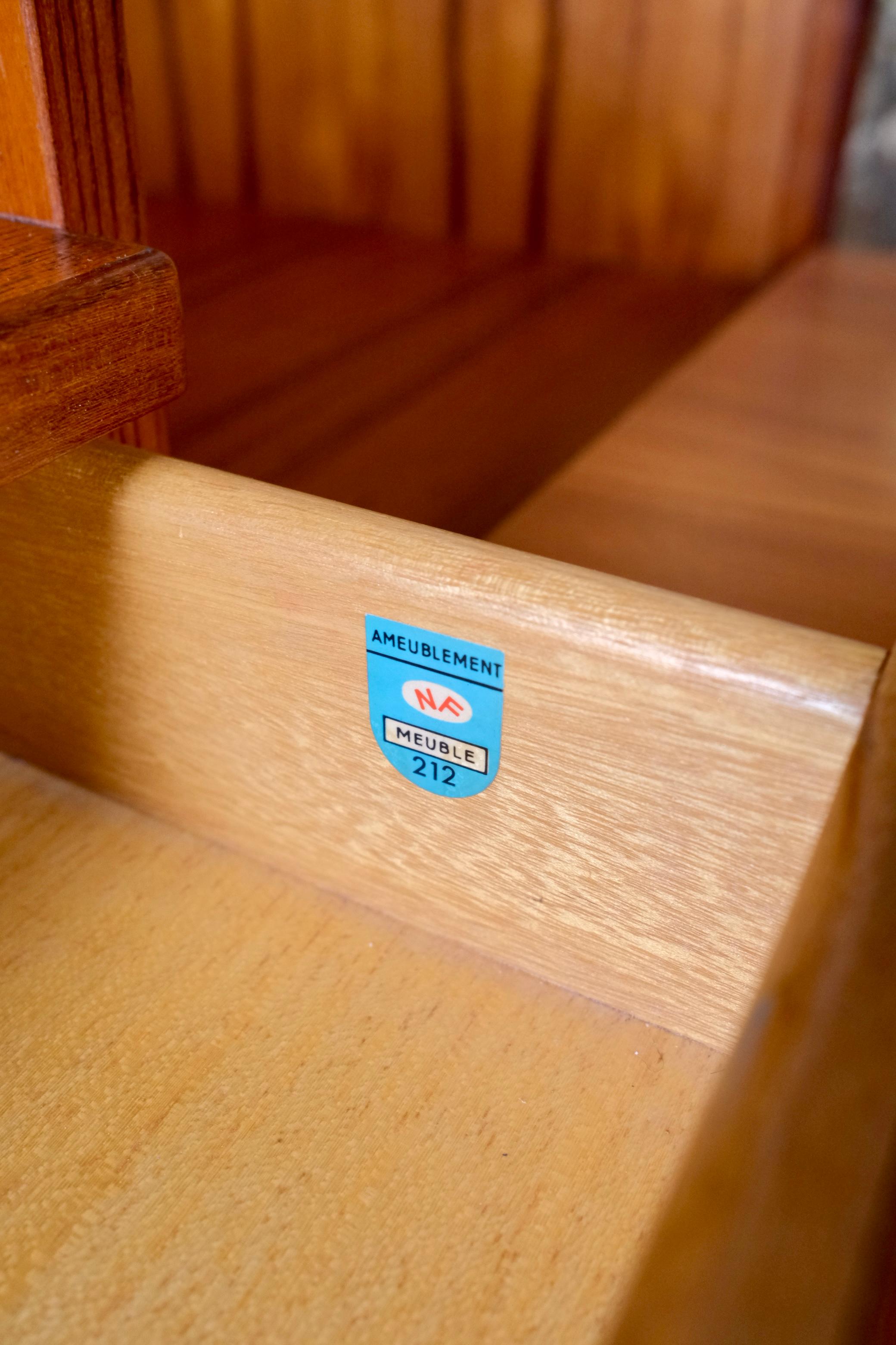 Scandinavian-style teak vanity table, made in France, 1960s 2
