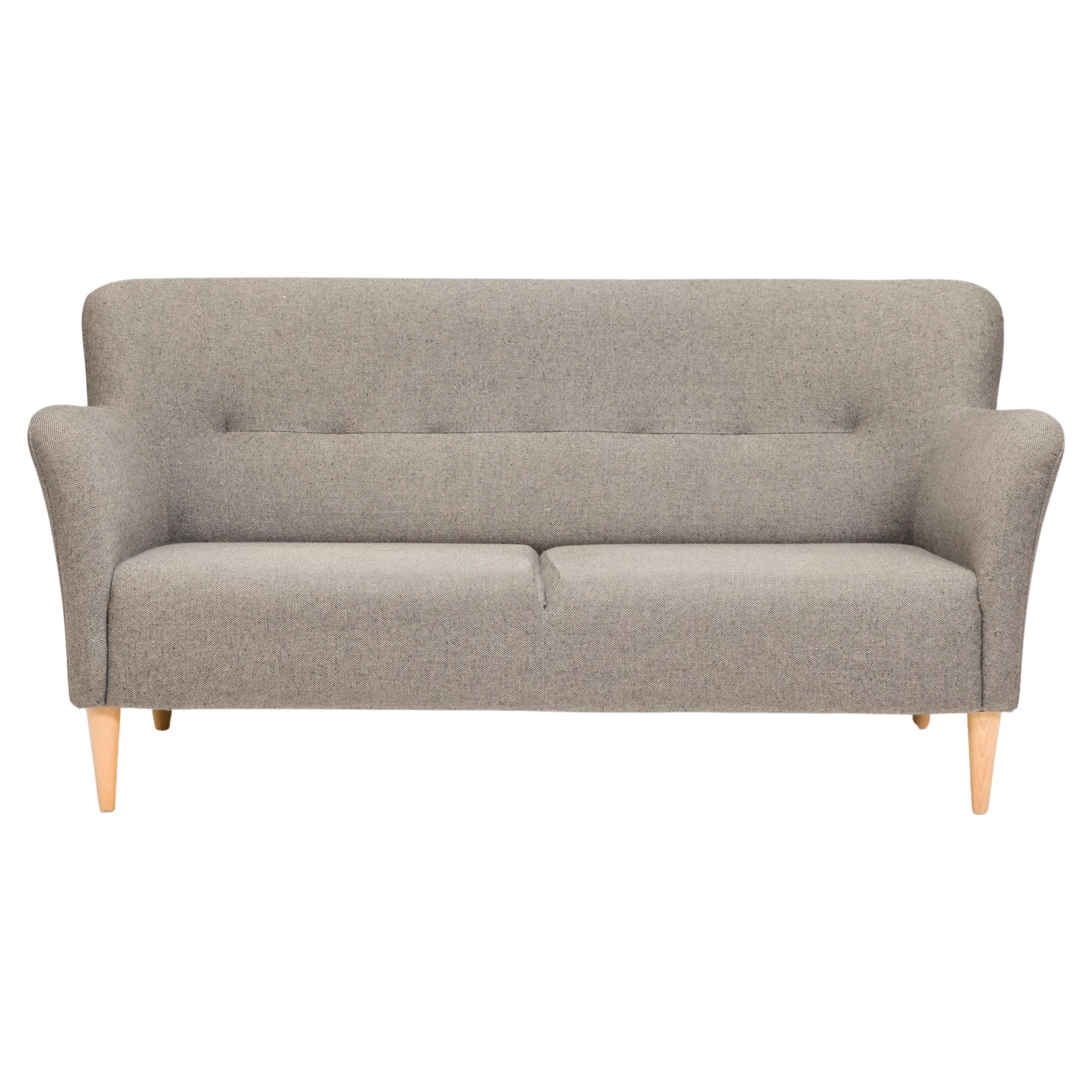 Skandinavisches Swedese by Claesson Koivisto Rune Nova Graues 2-Sitz-Sofa aus Stoff