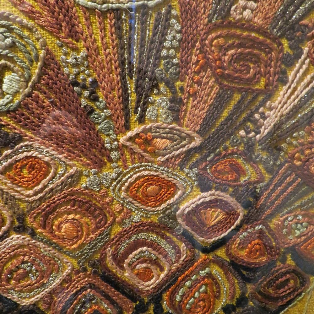 Skandinavische schwedische Wandbehang Crewel-Bilder-Wandkunst, 1960er Jahre (Moderne der Mitte des Jahrhunderts) im Angebot