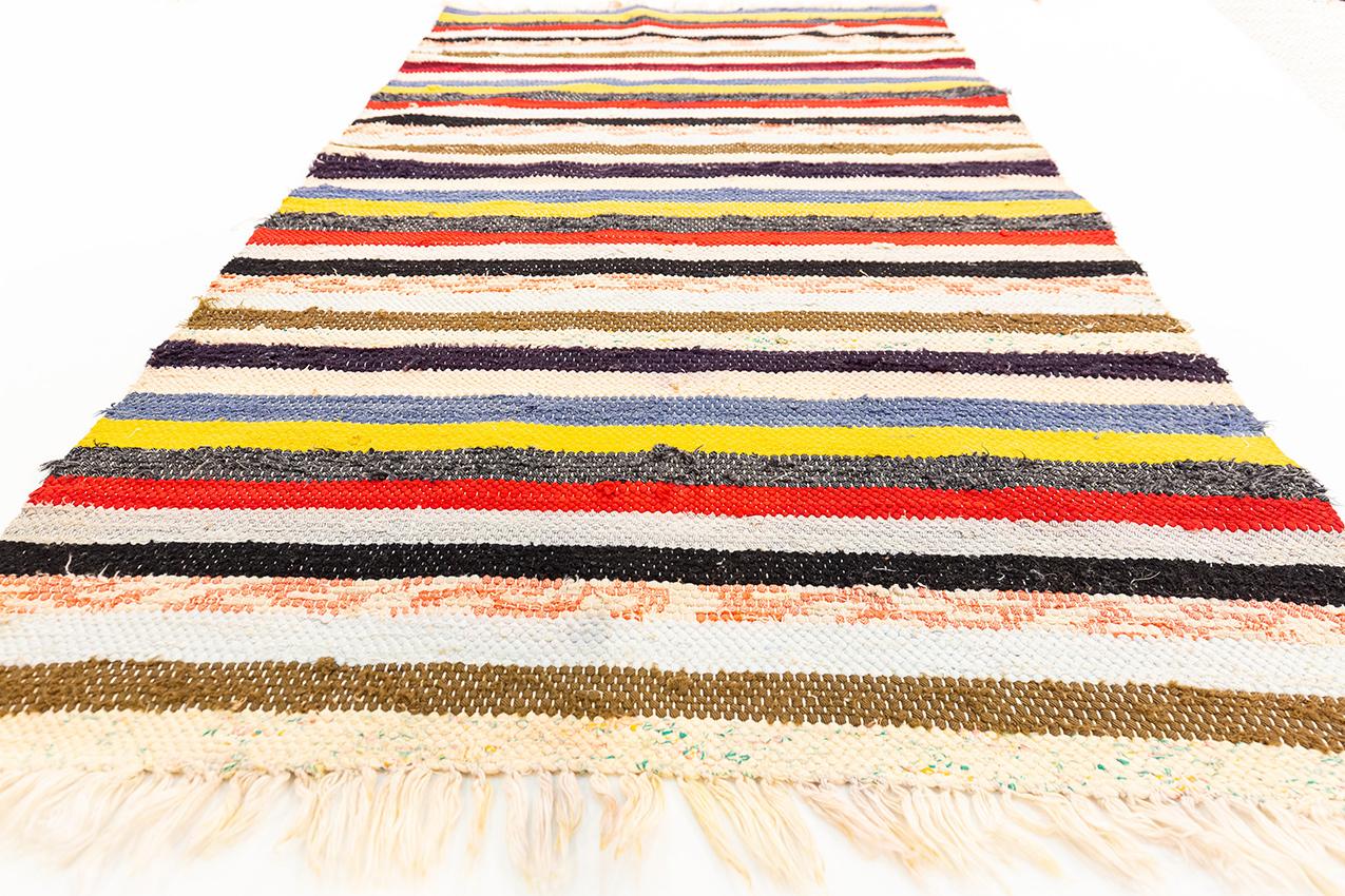 Hand-Crafted Scandinavian Swedish Kilim For Sale