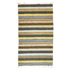 Used Scandinavian Swedish Kilim Mid-Century