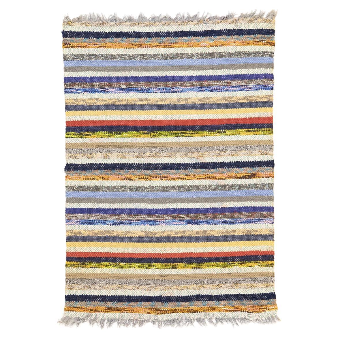 Scandinavian Swedish Kilim Multi-color