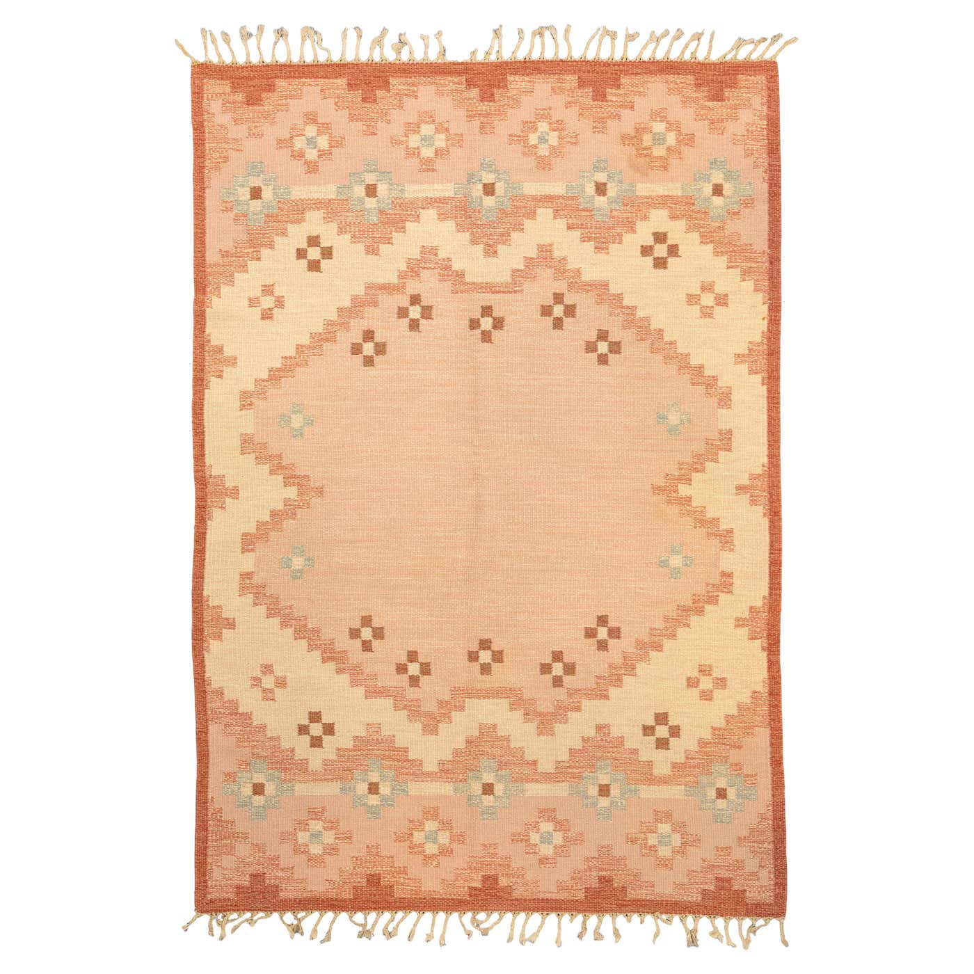 Scandinavian Rug Soft Color Palette For Sale at 1stDibs