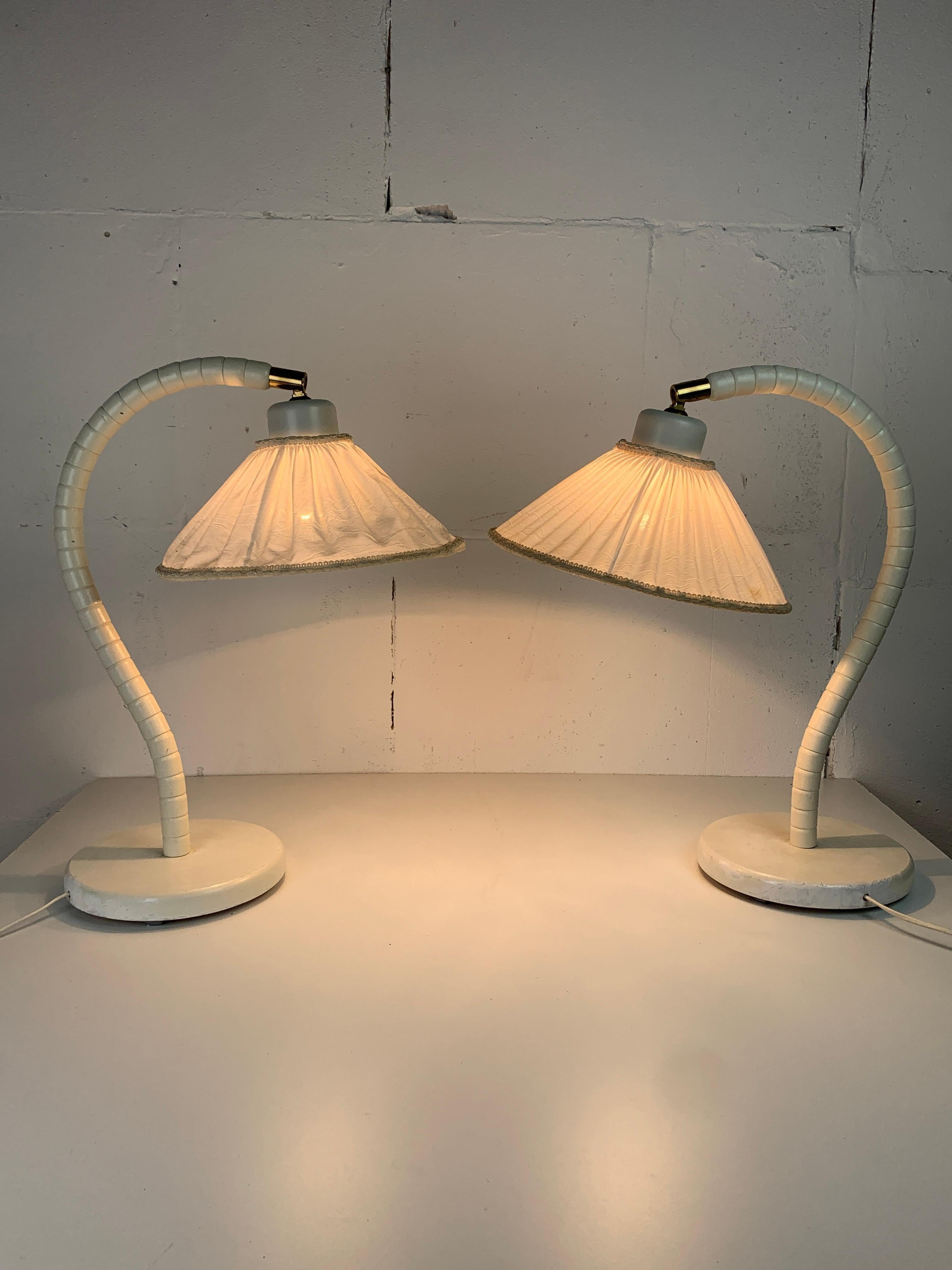 Mid-20th Century Scandinavian Swedish Modern bedside or table lamps by Markslojd, 1960s For Sale