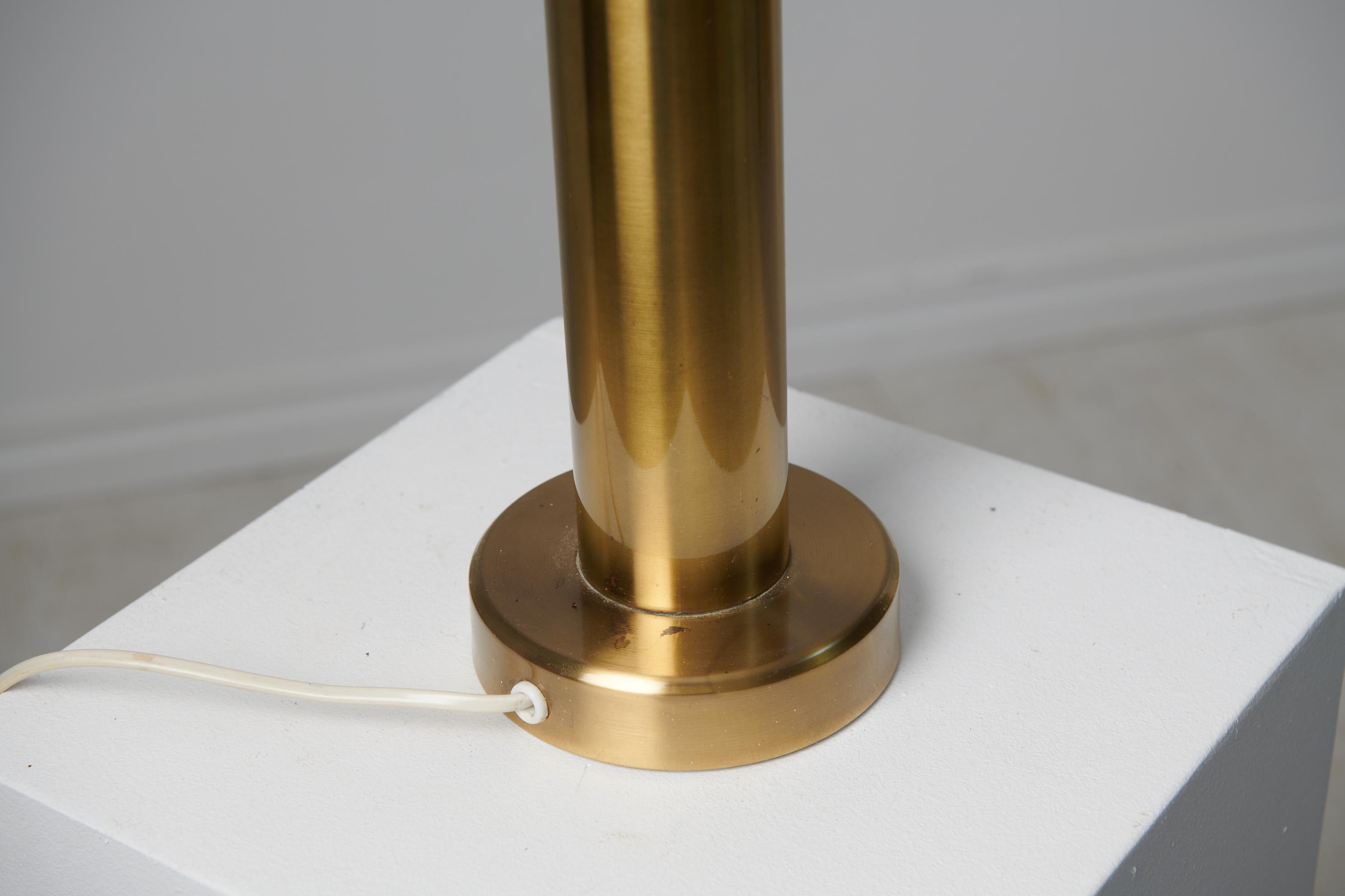 Scandinavian Swedish Modern Brass Elarmatur Kosta Table Lamp For Sale 1