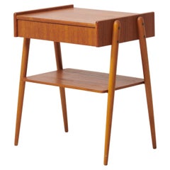 Comodino scandinavo svedese moderno Möbelfabrik AB in teak vintage