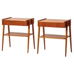 Scandinavian Swedish Modern Teak Retro Nightstands